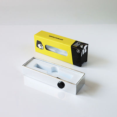 Caja para cartuchos de vapeo con botón de seguridad para niños Caja de papel de cajón con ventana para cartucho 510