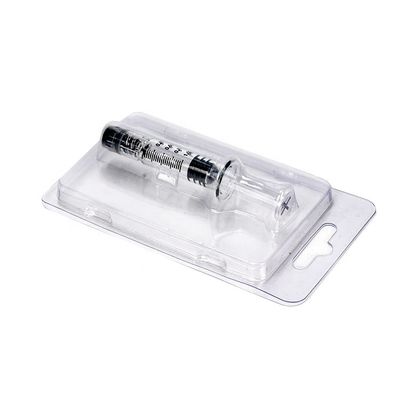 Jeringas de vidrio Luer Lock con inyector de plumaje de metal o plástico Jeringuilla de aceite esencial 0,5 ml 1 ml 2,25 ml 3 ml 5 ml