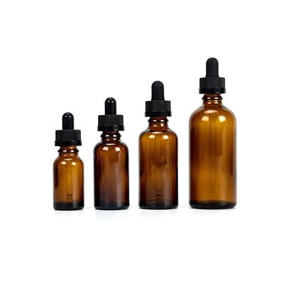 Botella de goteo de vidrio de 30 ml Botella a prueba de niños de 15 ml Botella de goteo de aceite esencial de 50 ml 100 ml