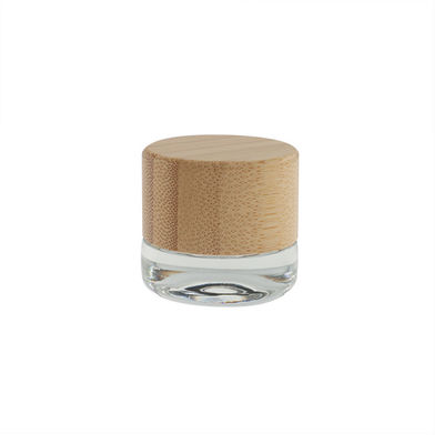 Aceite esencial con tapa de tornillo Dab Jar Resistente a los niños Jarrón de tapa de bambú 3ml 5ml