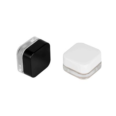 5 ml de frasco de vidrio de vidrio de cristal transparente y concentrado a prueba de niños con tapa blanca negra
