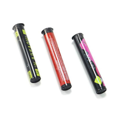 Envases de  en plástico PP Contenedores a prueba de niños Negro Blanco Personalizaciones Reutilizables Tubos de pop-up de Preroll