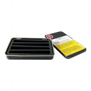 Caja de estaño rectangular resistente a los niños para el almacenamiento seguro de 0,5 g de prerrolls y comestibles