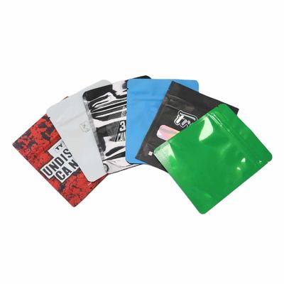 Resistente a los niños bolsas personalizadas de Mylar 3.5 con mi logotipo Holográfico personalizado Impreso a prueba de niños 8th bolsas sellables