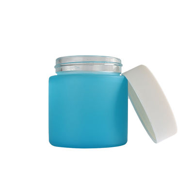 Estandarizados frascos de vidrio de 60 mm de diámetro con tapa lisa y cerradura para niños