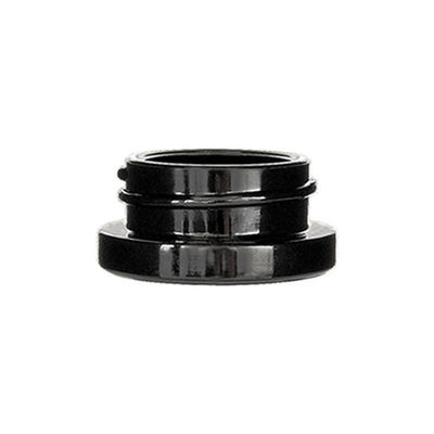 9 ml de frascos de vidrio concentrado a prueba de niños pared gruesa frasco pequeño negro con tapa negra