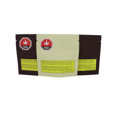 Bolsa de embalaje de maleza de Mylar hermética hermética hermética con superficie mate brillante