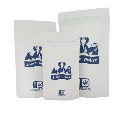 Grado alimenticio 28g 1lb Bolsas de embalaje de hierbas de Mylar para 3.5g 7g 14g galletas flor