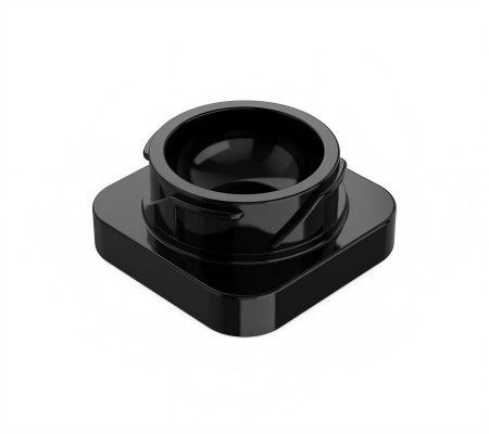 Contenedor de concentrado negro de 5 mL Jarrón de vidrio de concentrado a prueba de niños