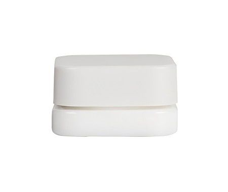 Jarrón de contenedor de concentrado de vidrio blanco de 5 ml de cubo con tapa a prueba de niños