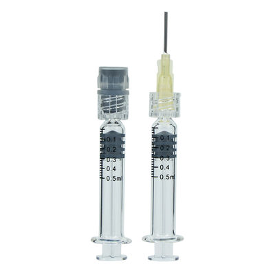 0.5 ml Luer Slip Luer Lock Borosilicato jeringas de vidrio para el aceite de CBD