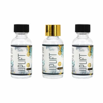 Botella de vidrio Boston para cuidado de la piel con aceite de lujo al por mayor de 30 ml con tapa de rosca