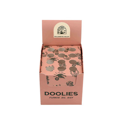 Expositor de cartón para mostrador, mesa o encimera, bandeja para tubos