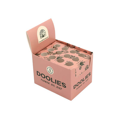 Exhibidores de mostrador de cartón personalizados para tubos Pop Top