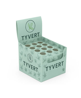 Exhibidores de mostrador de cartón personalizados para tubos Pop Top