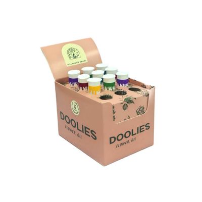 Expositor de cartón para mostrador, mesa o encimera, bandeja para tubos