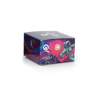 Mini frasco de vidrio para concentrado de impresión personalizada de 5 ml, 7 ml y 9 ml, a prueba de niños, caja de papel holográfico vacía con paquete de hielo para crema de aceite