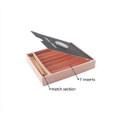 Caja de papel de pre-rollo magnético resistente a los niños con compartimiento de cerillas para conos pre-rollados Color y tamaño personalizables