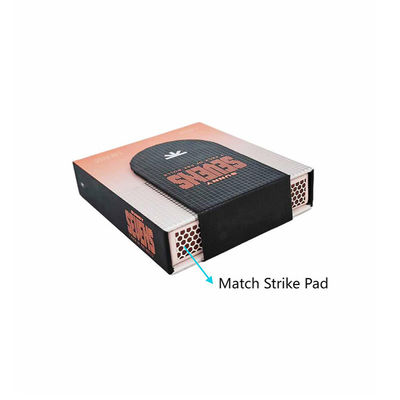 Caja de papel de pre-rollo magnético resistente a los niños con compartimiento de cerillas para conos pre-rollados Color y tamaño personalizables